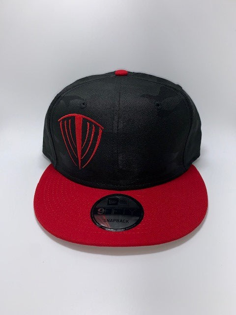 Chainbangers Black/Red Camo Snapback Hat